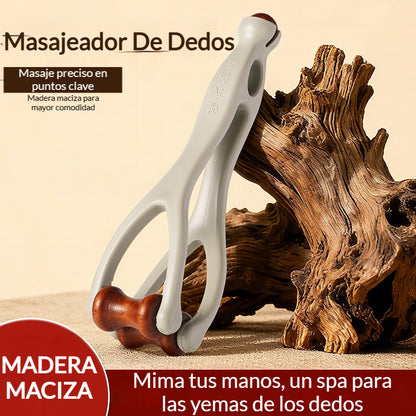 🎁【Compra 2 y llévate 2 gratis】🌿 Masajeador de dedos de madera maciza: Los rodillos de madera natural ayudan a desbloquear los meridianos articulares y a aliviar la fatiga de las manos. 🌿