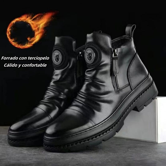 🔥⏳【39-44】2024 nove visokokvalitetne moderne muške čizme od prave kože ručno izrađene