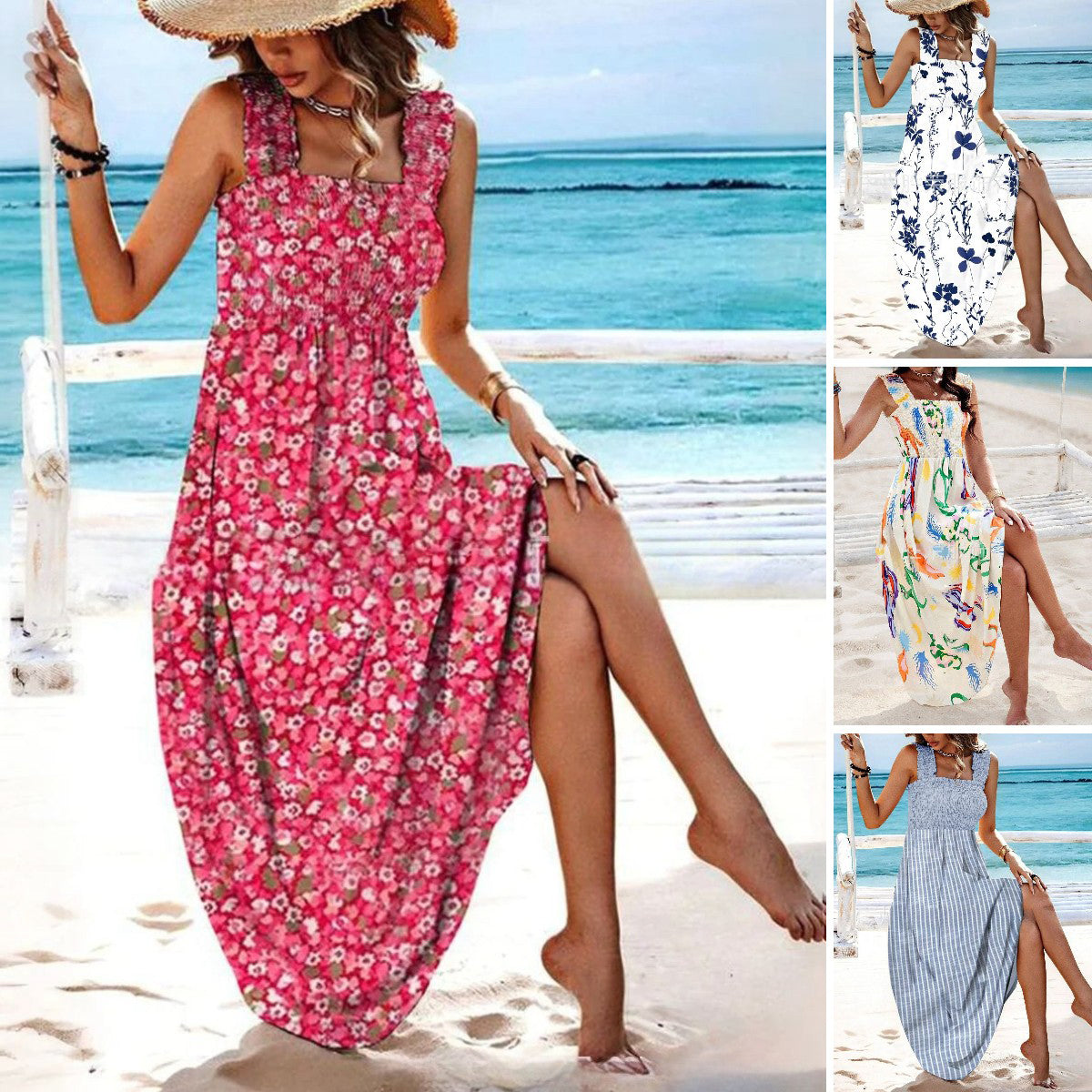 👗【S-3XL】🌈Nova ljetna haljina na tregere s printom 2026.🌷