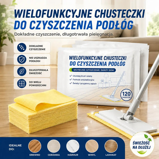 240 antybakteryjnych i dezodorujących wielofunkcyjnych tabletek czyszczących | Nadaje się do podłóg z twardego drewna, podłóg laminowanych, płytek i ścian kamperów
