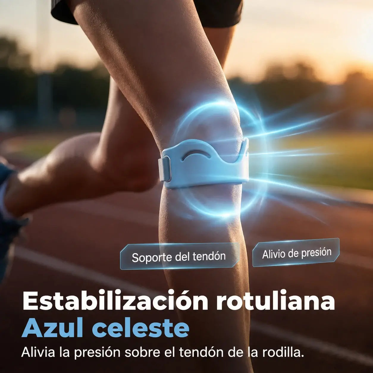【4 pares por 27 €】Correa de silicona para la rótula de la rodilla: absorbe los impactos y proporciona soporte transpirable 🦵