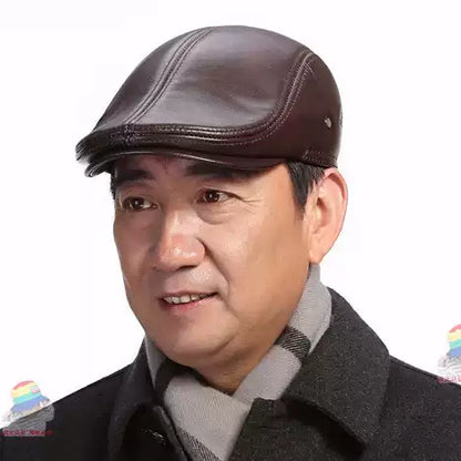 🐏Gorro de piel de oveja de tamaño ajustable para hombre.