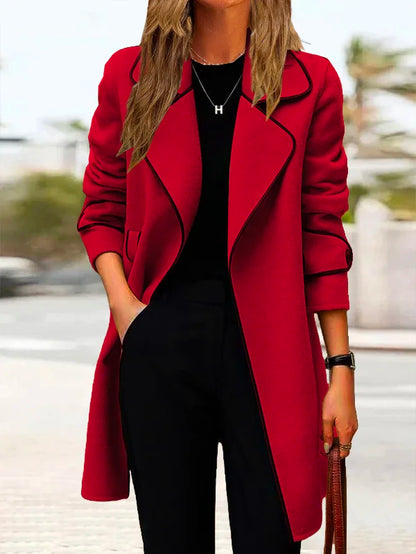 💖🔥【50% popust】[M-4XL] Jesen i zima 2025. nova dvostrana ženska jakna srednje dužine od kašmira