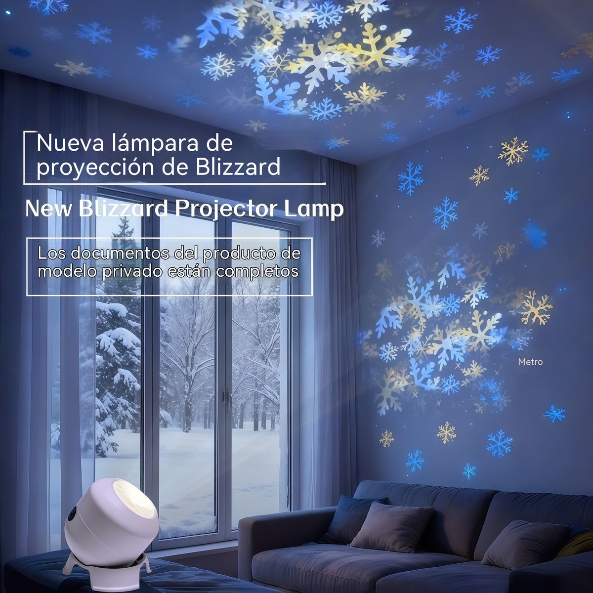 Proyector LED giratorio dinámico