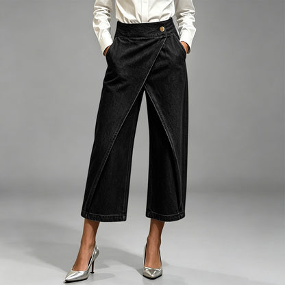 👖【S-2XL】Ženske ležerne traperice s nepravilnim crossover dizajnom