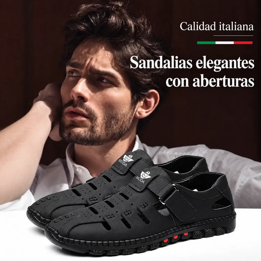 👣【Tallas 38-44】🍃2026 Zapatos casuales transpirables con agujeros, cuero genuino, suela suave, antideslizantes