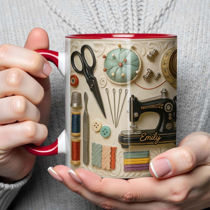 🧵☕【¡Nuevo para 2026! 】Taza de costura: el regalo perfecto para las almas creativas que aman coser