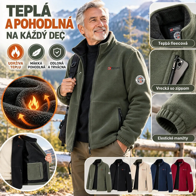 Pánsky hrubý vlnený kabát s plyšovým zateplením, vo veľkých veľkostiach, teplý a pohodlný na jeseň a zimu