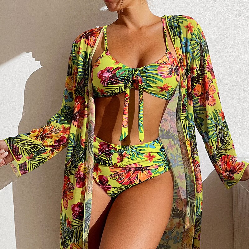 👙☀️【S-2XL】Нов комплект бански от 3 части 2026