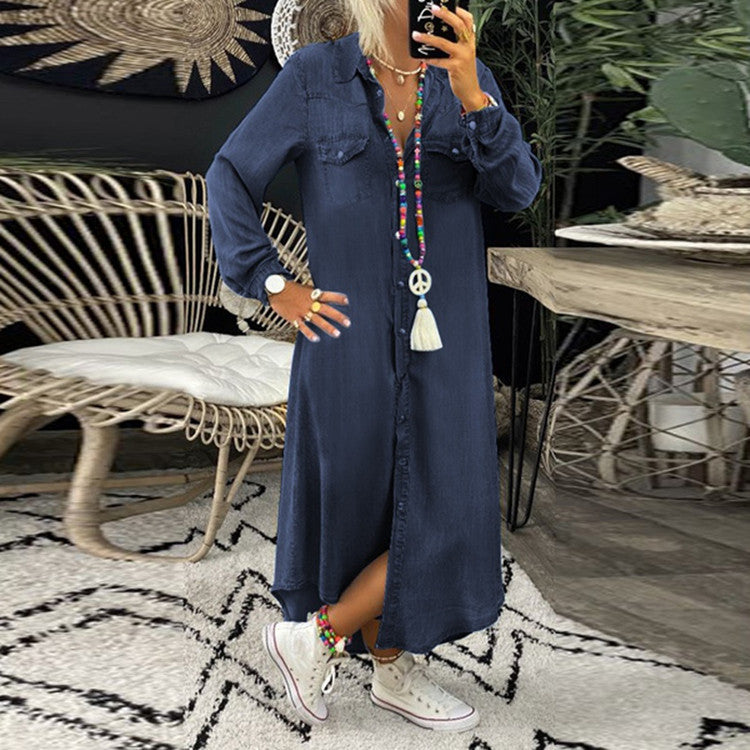 👘 50% отстъпка💥【S–5XL】Нова дънкова рокля в по-големи размери ✅️Плащане при доставка