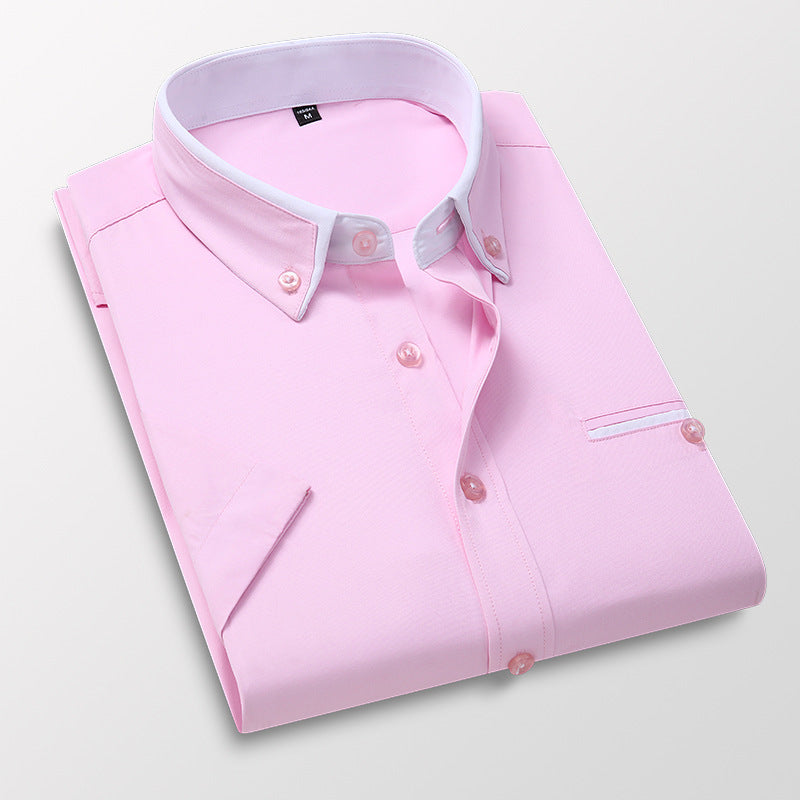 Плащане при доставка🎉【M-5XL】🔥👔 Нова дишаща мъжка бизнес риза в ежедневен стил