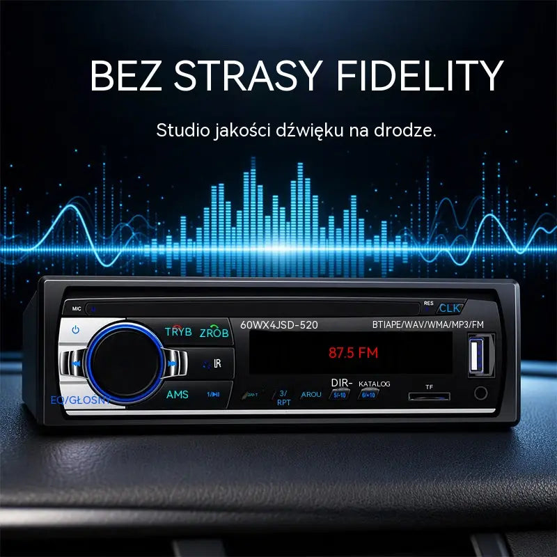 Radio samochodowe Bluetooth, system audio Supersonic - ciesz się bezprzewodowym dźwiękiem wysokiej jakości podczas każdej jazdy.