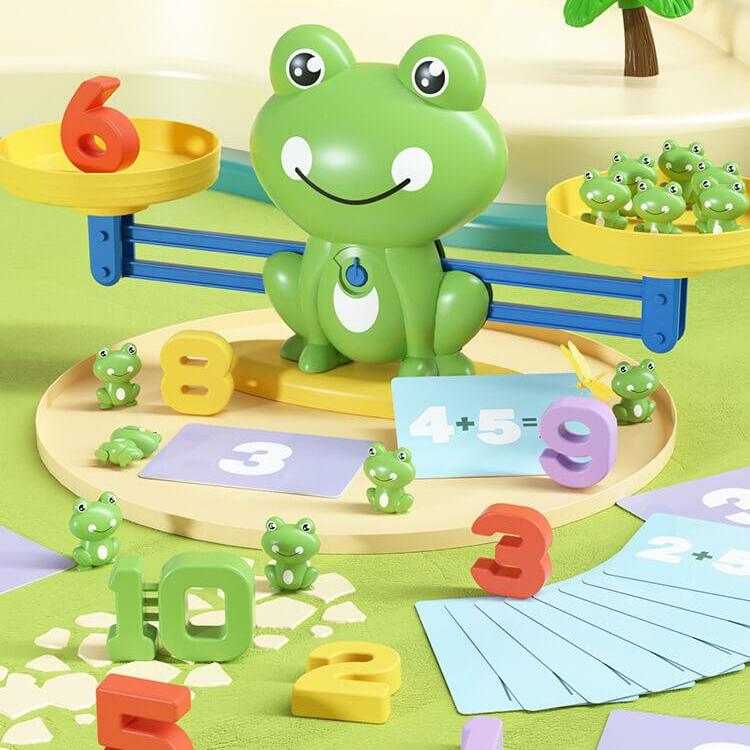 🐸👶Juguete educativo temprano para contar escamas de rana