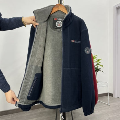 【XS-3XL】Chaqueta de terciopelo grueso de lana de talla grande informal cálida de otoño e invierno para hombre
