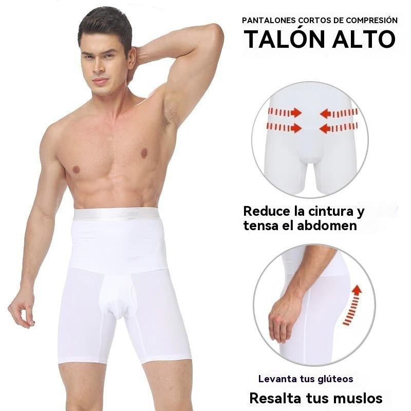 🔥💥【Venta caliente】Pantalones moldeadores de cintura alta transpirables y de alta elasticidad para hombre