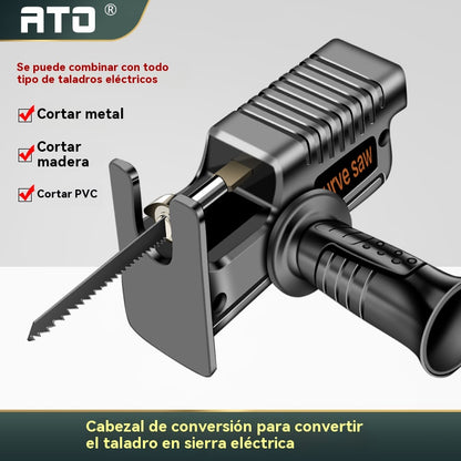 🔥🧰 Adaptador de taladro a sierra de sable: sierra de vaivén para carpintería.
