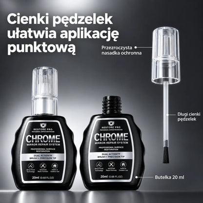 Zestaw do renowacji chromu – usuwa warstwę utlenienia i przywraca metalowym powierzchniom idealny połysk | Wysoka jakość