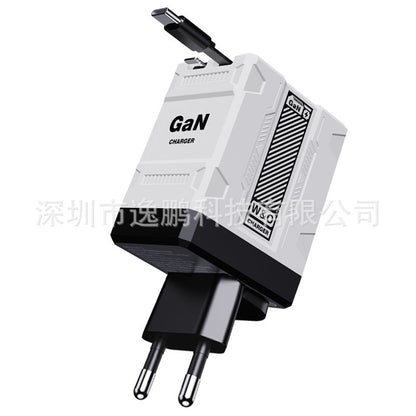 ⚡ Cargador rápido 2 en 1 compatible con GaN de 120 W para iPhone, teléfonos móviles y tabletas 🔋