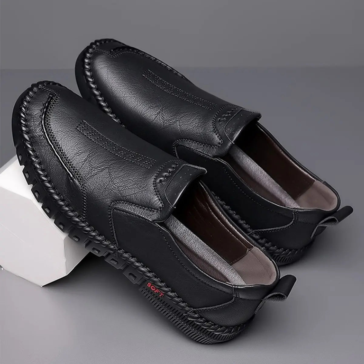 【Najwyższej jakości naturalna skóra bydlęca】Modne męskie buty casualowe