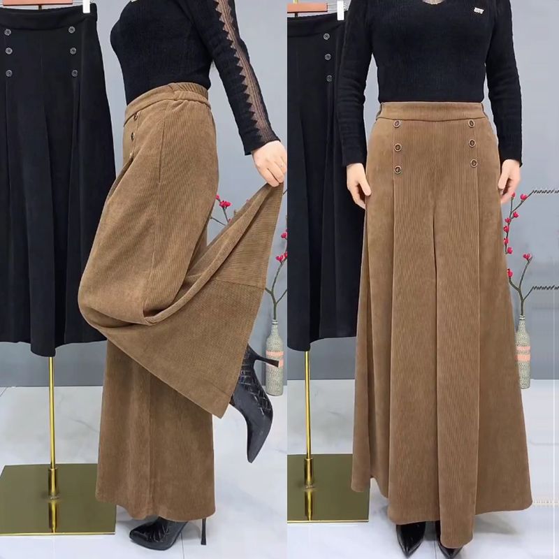 ✨🤩【XL-4XL】Debele i tople vunene culottes hlače😚 široke i rastezljive hlače sa širokim nogavicama