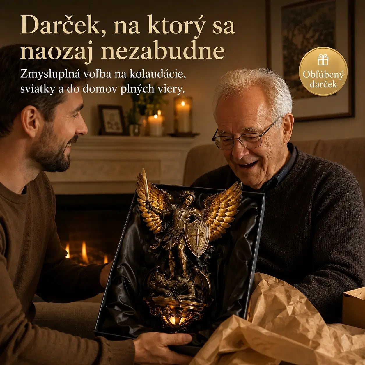 Nástenné svietidlo Strážny anjel sv. Michala