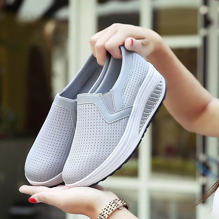 🔥【35-42】Zapatos casuales de plataforma ortopédica para mujer.