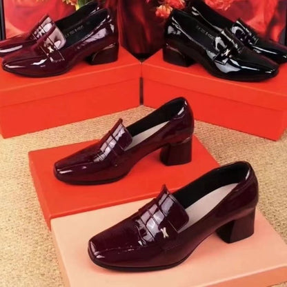 Плащане при доставка👡【35-40】2026 нови модерни дамски кожени обувки, удобни и противоплъзгащи