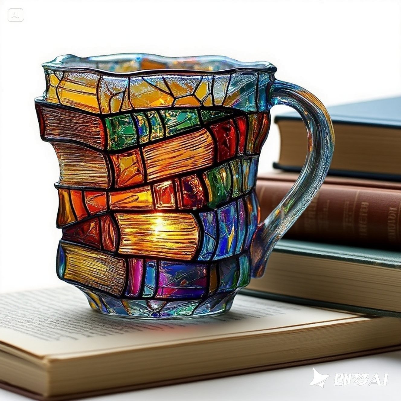 【Płatność przy odbiorze】📚3D malowany kubek do kawy w kształcie książki