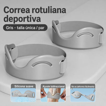 【4 pares por 27 €】Correa de silicona para la rótula de la rodilla: absorbe los impactos y proporciona soporte transpirable 🦵