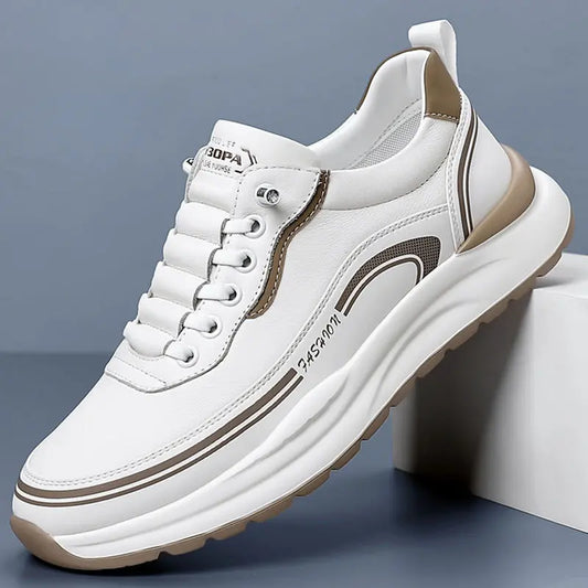 【Tallas 39-45】Zapatillas de piel impermeables y resistentes a las manchas con suelas suaves y cómodas