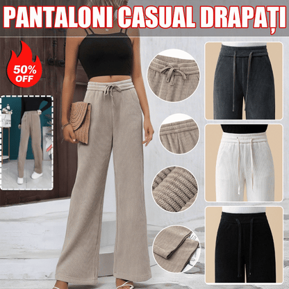 Nuevos pantalones elásticos sueltos para mujer【40-110KG】