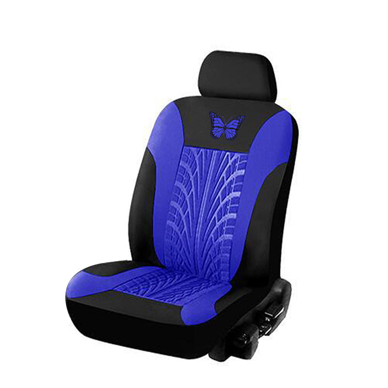 🦋 Univerzalni komplet presvlaka za autosjedalice s izvezenim crvenim leptirima