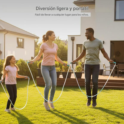 🏃🌈 Cuerda para saltar con luz LED para niños