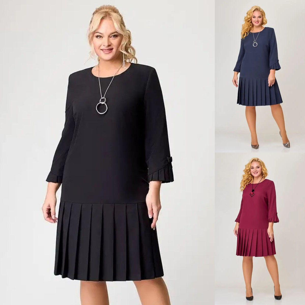 Плащане при доставка💌【S-5XL】👗2026 нова модна, висококачествена, елегантна ретро плисирана пола