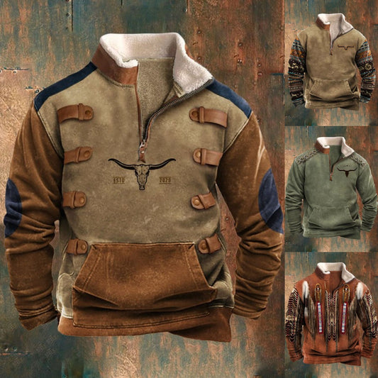 🧥❄️【Oferta por tiempo limitado 50%】Sudadera con capucha para hombre 2025, cálida para otoño e invierno