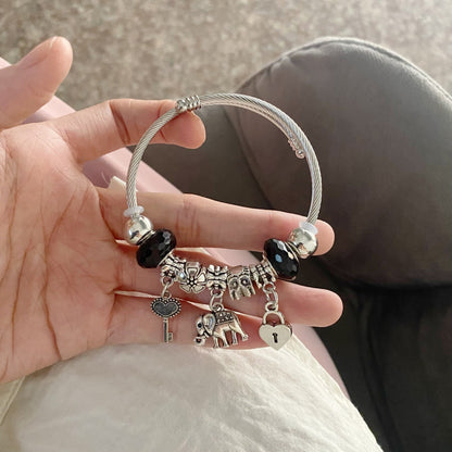 ✨【Oferta por tiempo limitado】 💖✨Pulsera ajustable atrapasueños de plata 925