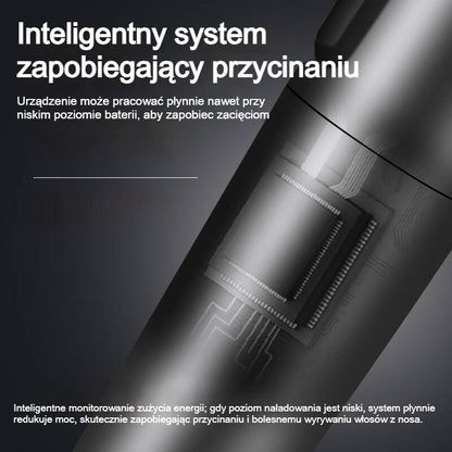 👨🔥 Męski Trymer do Nosa 2026 🔥 Elektryczny, Akumulatorowy i Przenośny ✂️ Zestaw 3 w 1 do brwi i bokobrodów. Bezpieczny i łagodny dla skóry! ✅