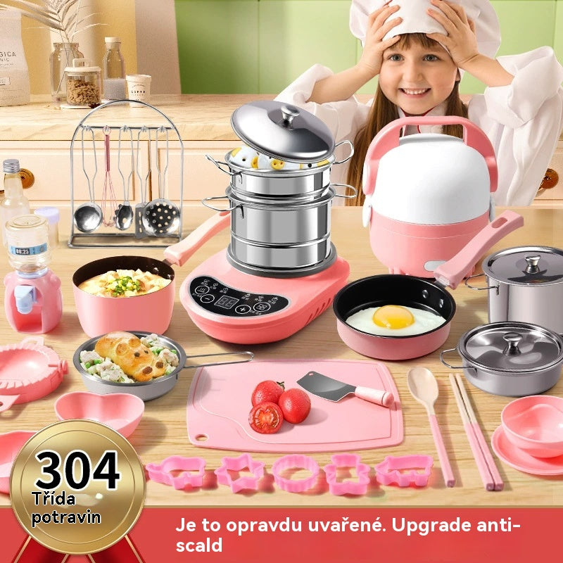 🔥 ZĽAVA 50%! 🎁 Naozajstná detská minikuchynská súprava na varenie🍳✨