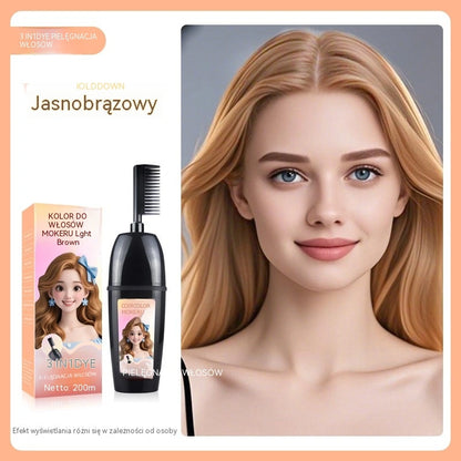 Płatność przy odbiorze🦄 Grzebień do farbowania włosów 3 w 1 – skuteczne pokrycie siwych włosów 💇‍♀️