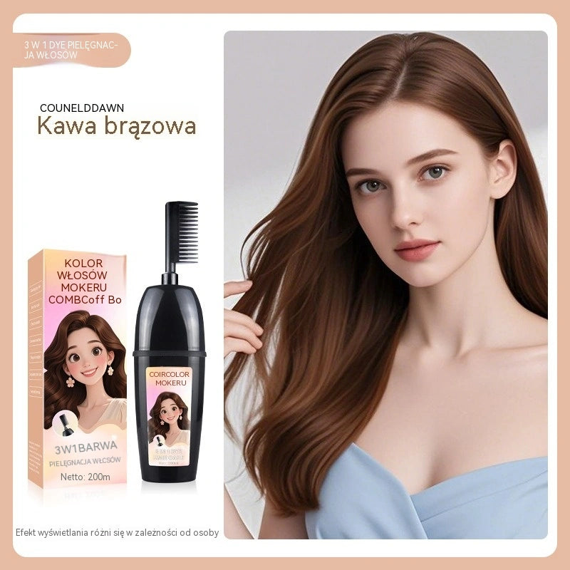 Płatność przy odbiorze🦄 Grzebień do farbowania włosów 3 w 1 – skuteczne pokrycie siwych włosów 💇‍♀️