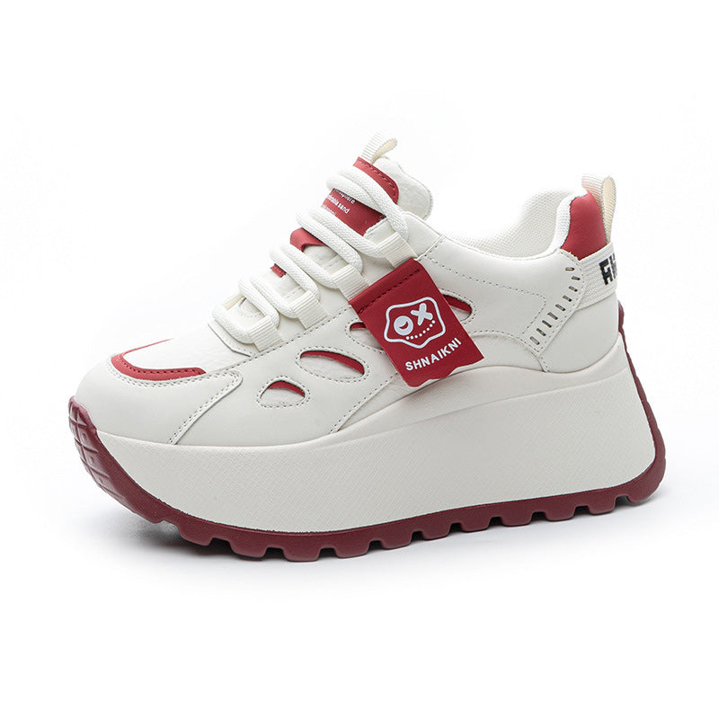 👟✨【+5 см височина】Ежедневни спортни маратонки с дебела подметка – модерни, удобни и лесни за съчетаване 💫