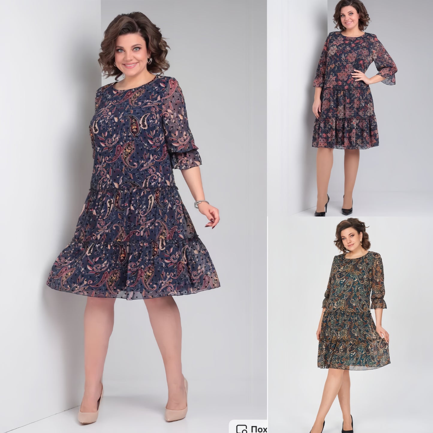 【Плащане при доставка】💥👗Нова пролетна рокля с щампа 2026（S-5XL）