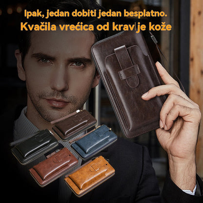💼👍【Vruća rasprodaja】🔥Novi ručno izrađeni višenamjenski muški novčanik od prave kože