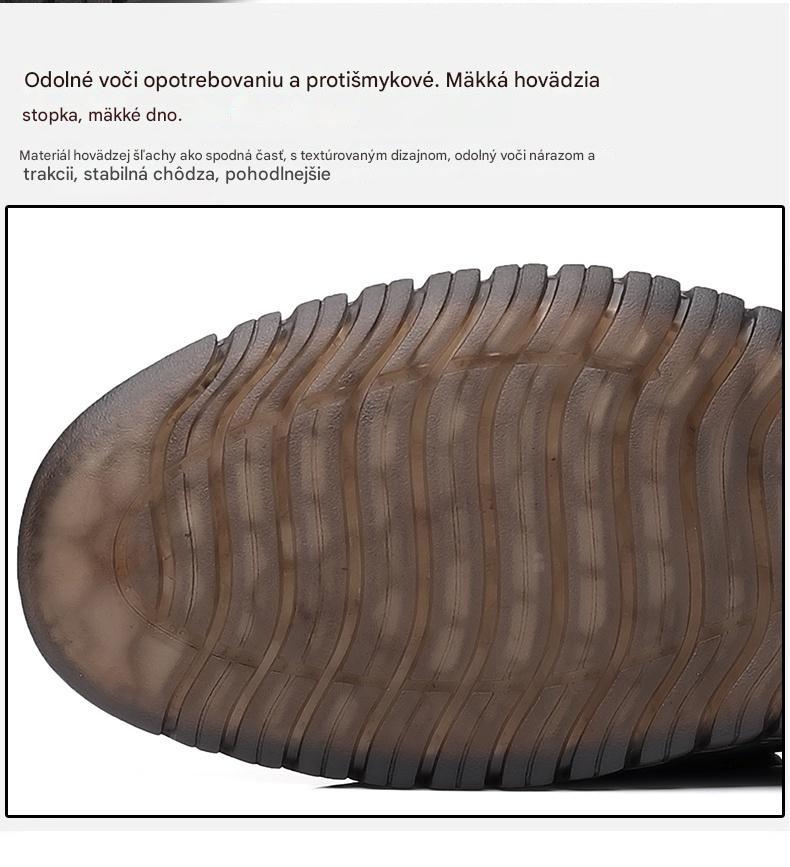 👞💥【Obmedzená akcia 50%】【39-44】Pánske športové topánky 2025, vyrobené z pravej kože, s mäkkou podrážkou, protišmykovým a priedušným dizajnom.