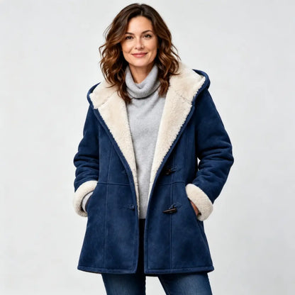 🐏🥼 50% RABATU 💖 Elegancki i ciepły płaszcz damski z imitacji zamszu, z polarową podszewką. Rozmiary S–5XL, idealny na zimę.