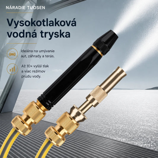 🚿 [Sada 2 kusov] 💧 Vysokotlaková vodná pištoľ – umývanie áut, záhrada, až 10× vyšší tlak, viac režimov prúdu ⚡