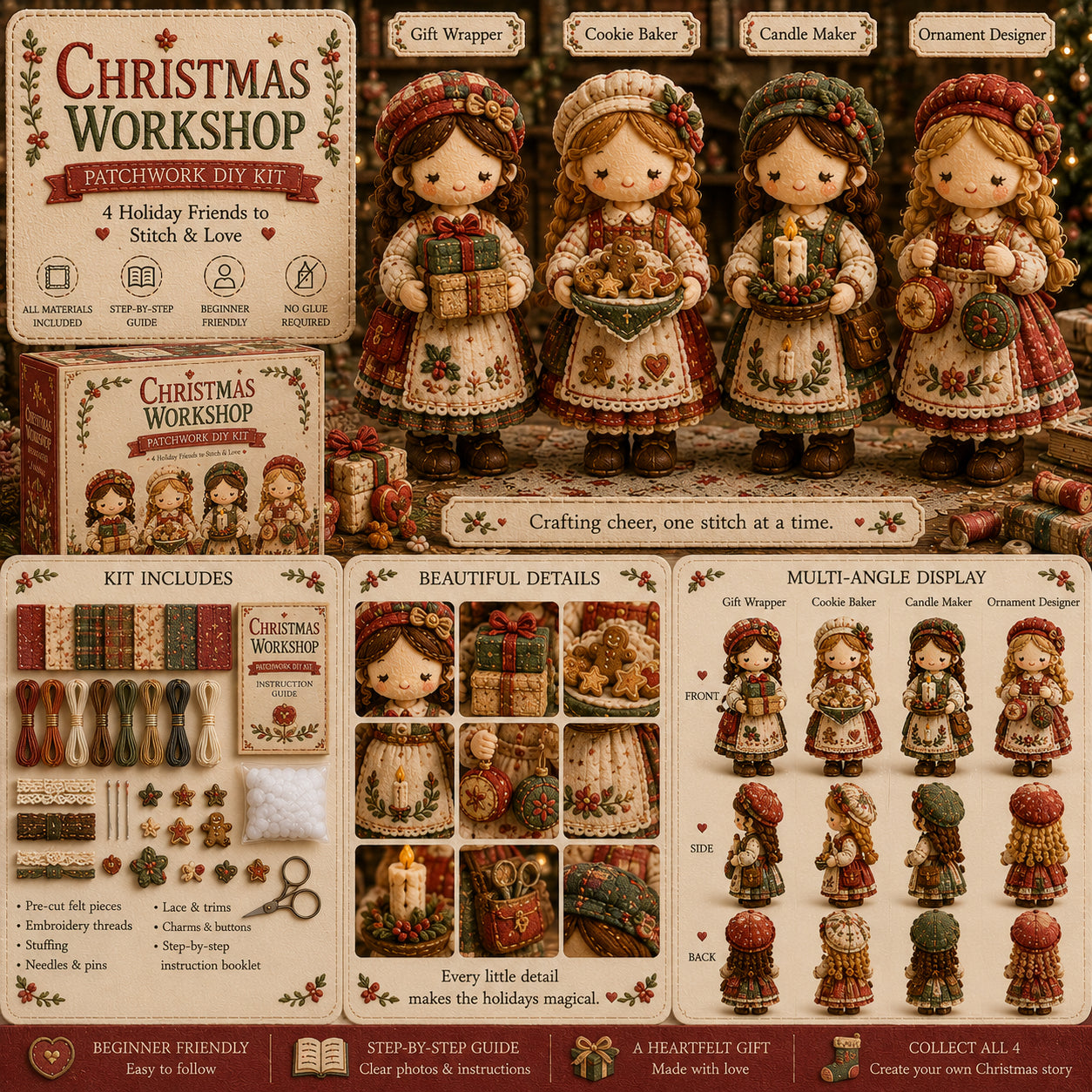 Ostatni dzień: Skorzystaj z 49% zniżki! 🧵 Miniaturowy zestaw patchworkowy z serii Miniature World.