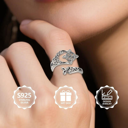 Anillo de nudo celta en plata de ley S925