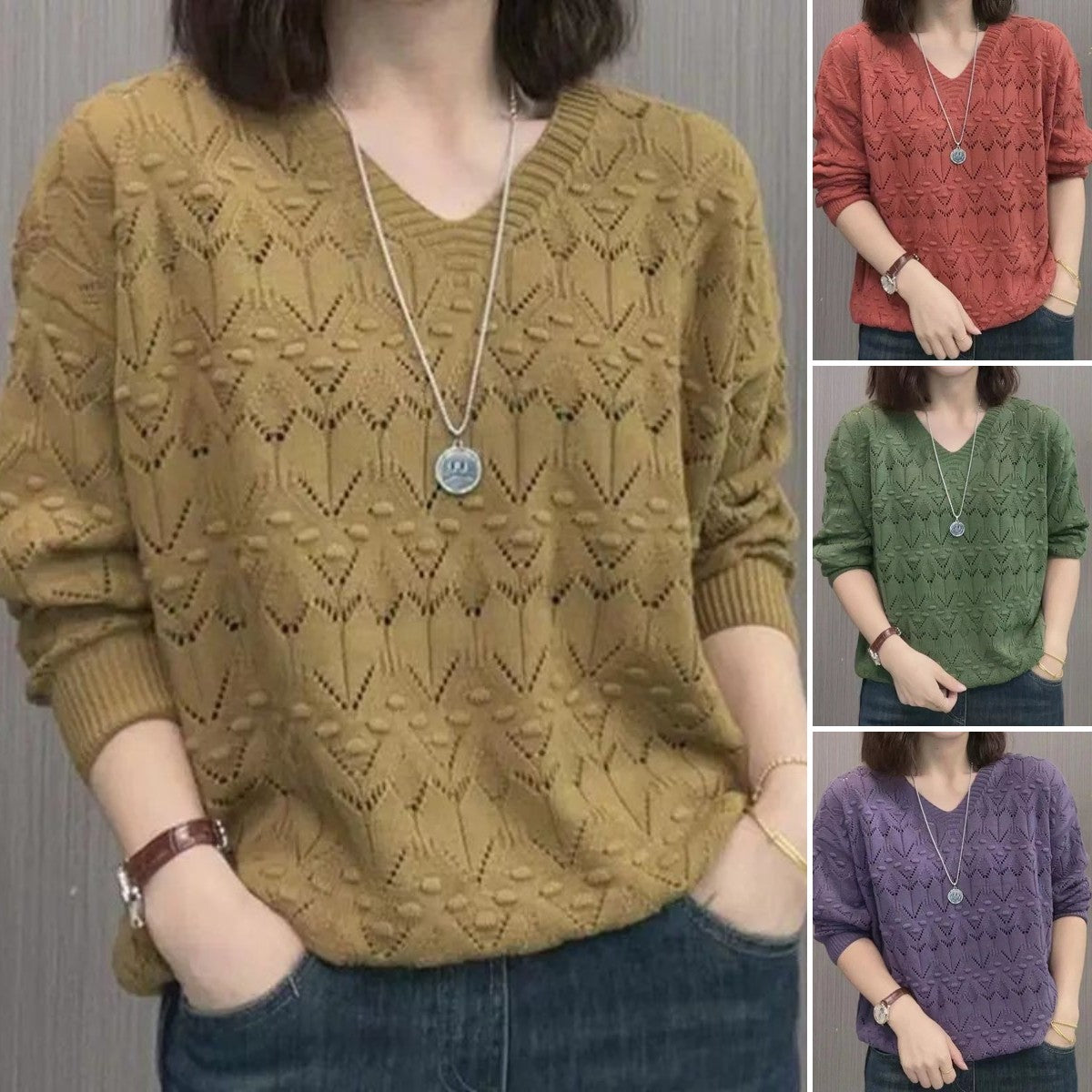 🍁🔥【Veličina】🔥【M-3XL】Novi ženski pulover s dugim rukavima