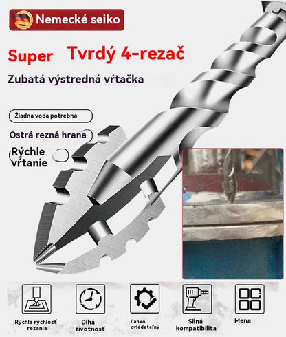 🥇【3+4+5+6+8+10+12+14+16 mm】Excentrický vrták 7. generácie z volfrámovej ocele so super tvrdou ryhovanou hranou